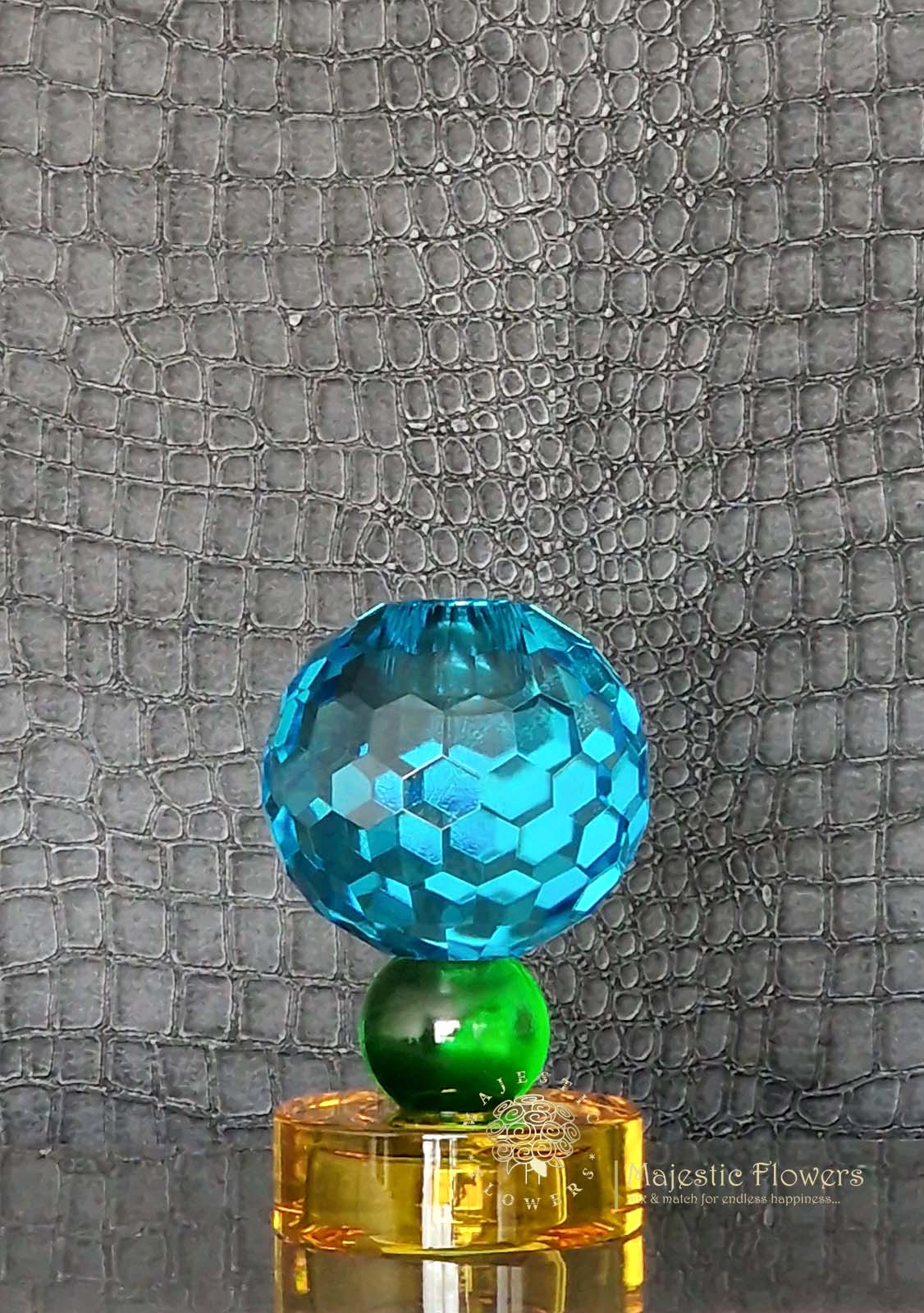 Colmore kaarshouder meerkleurig kristalglas