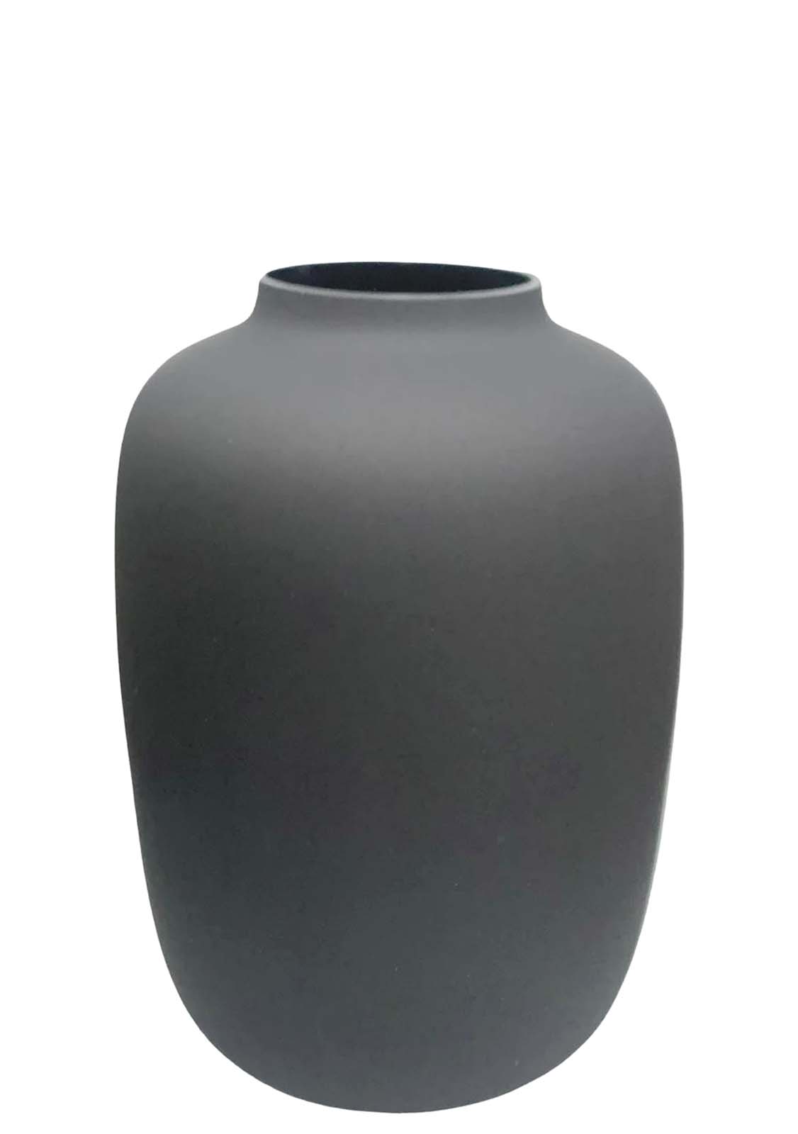 Vase Artic "M" noir mat