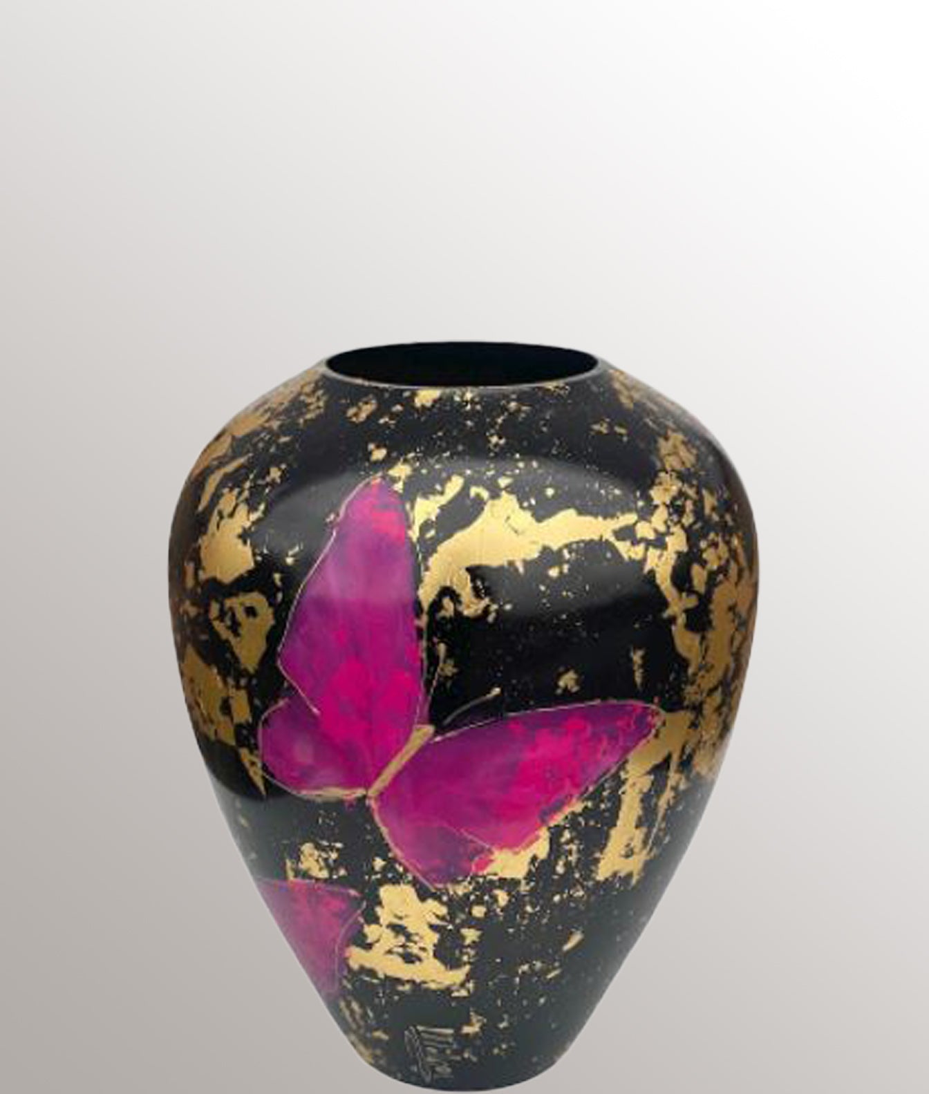 Vase papillon rose Kandar L