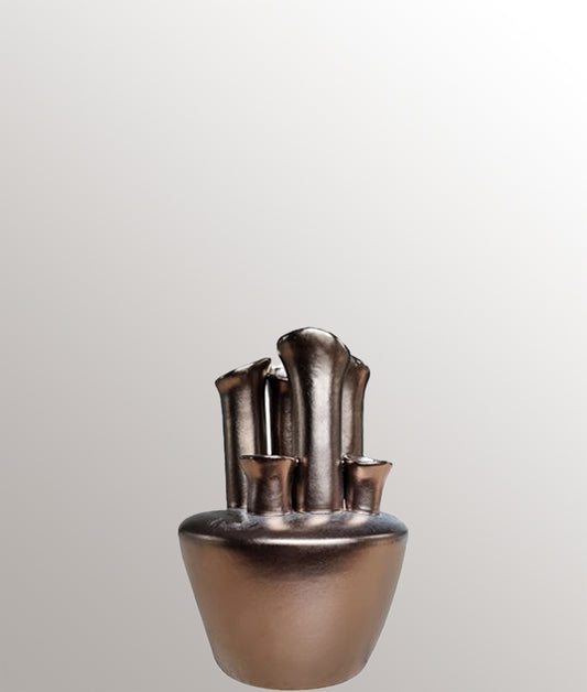 Tuba vaas mat Bronze